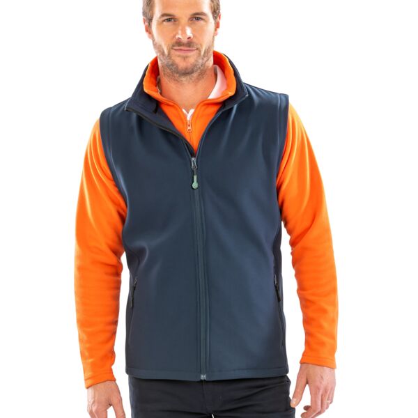 Men's Printable Softshell Bodywarmer with Recycled Fleece Inner Thumbnail