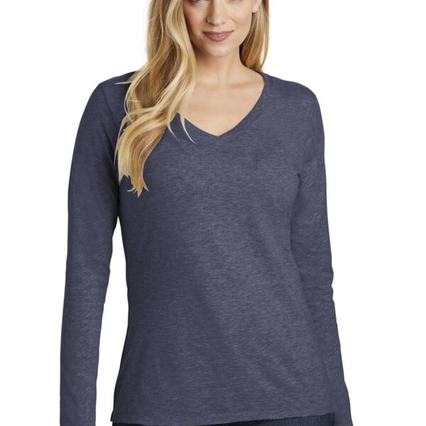 Football Ladies Long Sleeve V-Neck Thumbnail