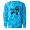 Unisex Midweight Tie-Dyed Crewneck Sweatshirt Thumbnail