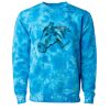 Unisex Midweight Tie-Dyed Crewneck Sweatshirt Thumbnail