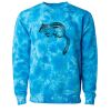 Unisex Midweight Tie-Dyed Crewneck Sweatshirt Thumbnail
