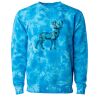 Unisex Midweight Tie-Dyed Crewneck Sweatshirt Thumbnail