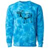 Unisex Midweight Tie-Dyed Crewneck Sweatshirt Thumbnail