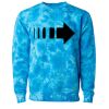 Unisex Midweight Tie-Dyed Crewneck Sweatshirt Thumbnail