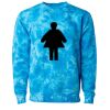 Unisex Midweight Tie-Dyed Crewneck Sweatshirt Thumbnail