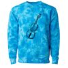 Unisex Midweight Tie-Dyed Crewneck Sweatshirt Thumbnail