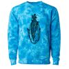 Unisex Midweight Tie-Dyed Crewneck Sweatshirt Thumbnail