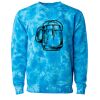 Unisex Midweight Tie-Dyed Crewneck Sweatshirt Thumbnail