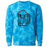 Unisex Midweight Tie-Dyed Crewneck Sweatshirt Thumbnail