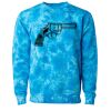 Unisex Midweight Tie-Dyed Crewneck Sweatshirt Thumbnail