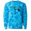 Unisex Midweight Tie-Dyed Crewneck Sweatshirt Thumbnail