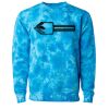 Unisex Midweight Tie-Dyed Crewneck Sweatshirt Thumbnail