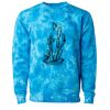 Unisex Midweight Tie-Dyed Crewneck Sweatshirt Thumbnail