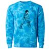 Unisex Midweight Tie-Dyed Crewneck Sweatshirt Thumbnail
