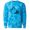 Unisex Midweight Tie-Dyed Crewneck Sweatshirt Thumbnail