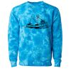 Unisex Midweight Tie-Dyed Crewneck Sweatshirt Thumbnail