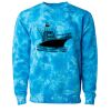 Unisex Midweight Tie-Dyed Crewneck Sweatshirt Thumbnail