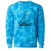 Unisex Midweight Tie-Dyed Crewneck Sweatshirt Thumbnail