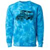 Unisex Midweight Tie-Dyed Crewneck Sweatshirt Thumbnail