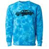 Unisex Midweight Tie-Dyed Crewneck Sweatshirt Thumbnail