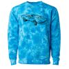 Unisex Midweight Tie-Dyed Crewneck Sweatshirt Thumbnail