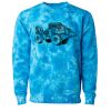 Unisex Midweight Tie-Dyed Crewneck Sweatshirt Thumbnail