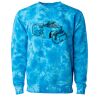 Unisex Midweight Tie-Dyed Crewneck Sweatshirt Thumbnail