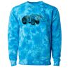 Unisex Midweight Tie-Dyed Crewneck Sweatshirt Thumbnail
