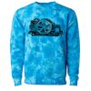 Unisex Midweight Tie-Dyed Crewneck Sweatshirt Thumbnail