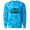 Unisex Midweight Tie-Dyed Crewneck Sweatshirt Thumbnail