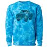Unisex Midweight Tie-Dyed Crewneck Sweatshirt Thumbnail