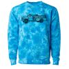 Unisex Midweight Tie-Dyed Crewneck Sweatshirt Thumbnail