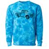 Unisex Midweight Tie-Dyed Crewneck Sweatshirt Thumbnail