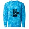 Unisex Midweight Tie-Dyed Crewneck Sweatshirt Thumbnail