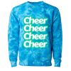 Unisex Midweight Tie-Dyed Crewneck Sweatshirt Thumbnail